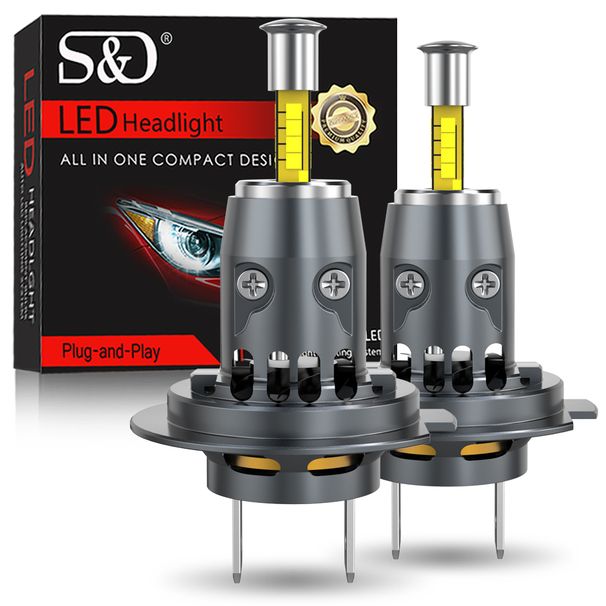 30000LM LED Car Headlight Bulb Canbus Led Light For Wireless With Fan CSP 4 Sides Auto Mini H7 Bulbs Fog Lights 6500K_voghion.com