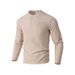 Men's Henley Shirt Long Sleeve - Breathable Button-Up Polo With Wrinkle-Resistant Fabric (6 Colors) | Smart Casual & Business Casual Essential_voghion.com