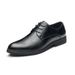 Chaussures en cuir pour hommes printemps mode chaussures en cuir décontractées chaussures d'affaires texture brillante confortable semelle souple slip-on chaussures en cuir pour hommes_voghion.com