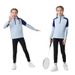 Badmintonanzug für Kinder (Herbst/Winter, langärmelig) – Fitnessjacke für Erwachsene, schnelltrocknend, ideal zum Radfahren, Laufen und Fußballspielen_voghion.com