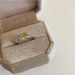 Adjustable opening, Korean niche design, green grape square diamond ring, women's fashion personality, temperament,_voghion.com