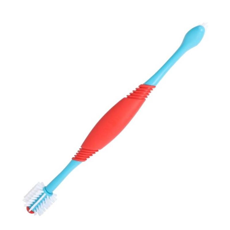 Pet Double-Head Toothbrush Pet Oral Cleaning Products_voghion.com