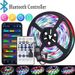 5V Bluetooth RGB LED Strip Lights With Music Sync & 28-Key Remote – Smart TV Backlight, Bedroom Ambiance Lighting For Home Decoration_voghion.com