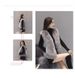 Gilet matelassé en fausse fourrure pour femme – Doudoune courte sans manches au toucher velours luxueux (S-2XL) – Vêtement d'extérieur gris élégant pour superposer les vêtements d'hiver_voghion.com