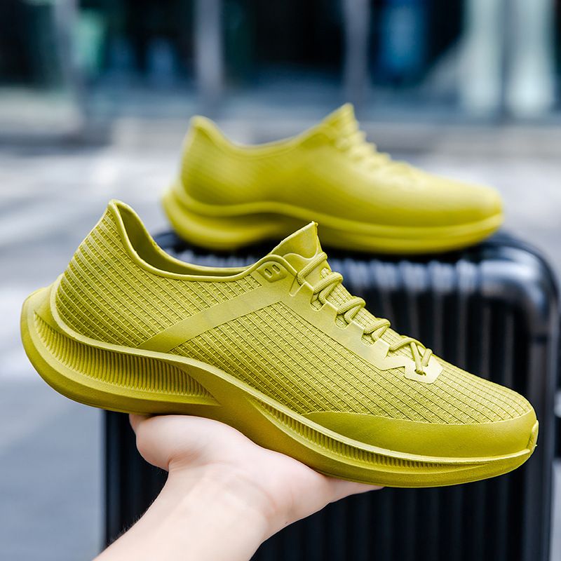 Botas de chuva de cano baixo para o verão de qualidade imbatível, botas de chuva masculinas e femininas para pesca, calçados impermeáveis antiderrapantes, sapatos de borracha para trabalho na cozinha_voghion.com