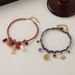 Colorful Handmade Woven Rope Niche Design Bracelet Ethnic Style High-end Pearl Pendant Jewelry_voghion.com