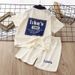 Mother & Kids Children's Waffle Casual Short Sleeved Shirt Suit_voghion.com