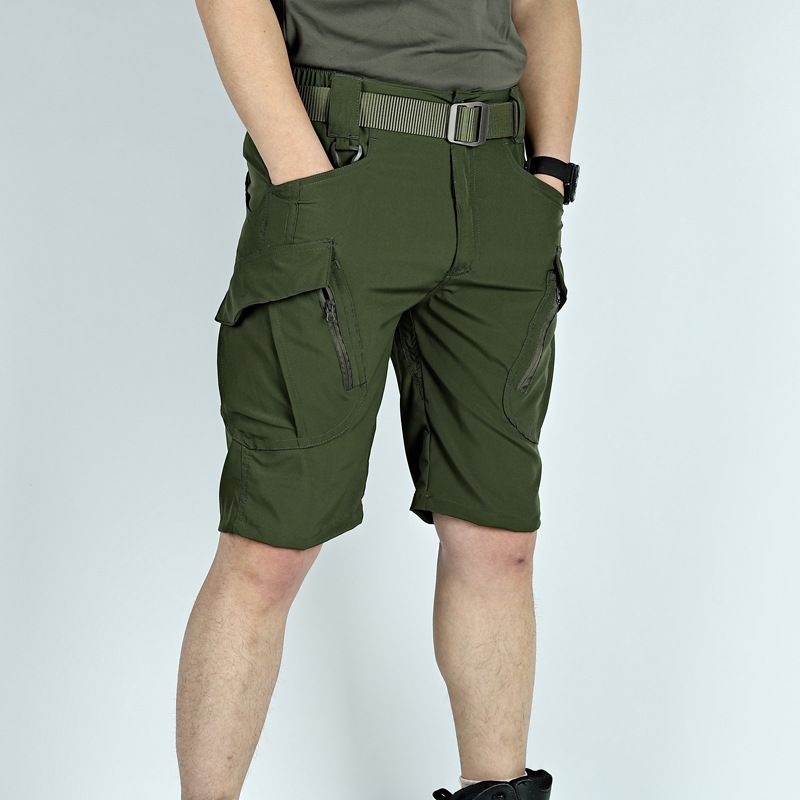 Summer iX9 elastic quick drying tactical five point outdoor lightweight breathable work shorts_voghion.com