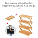 Opvouwbare tafel voor buiten, draagbaar, multifunctioneel, meerlaags organizer voor kamperen, speciaal serviesrek_voghion.com