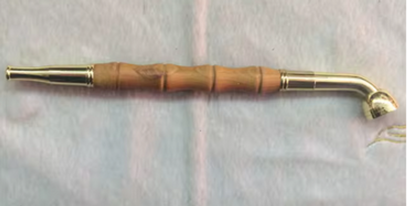 Chinese natural wooden carving grind arenaceous wood cigarette holder and pipe in mouth Christmas 68465131_voghion.com