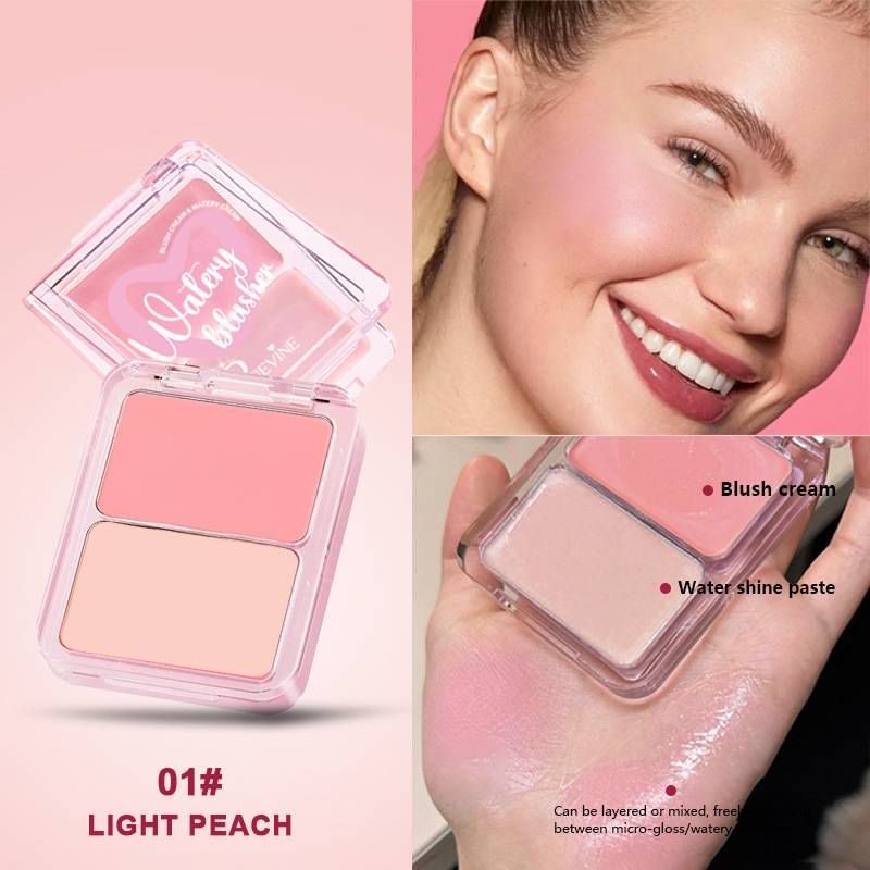 PAGE VINE Water Light Blush Cream: Natural Brightening, 3D Luminous, Hydrating & Multi-use_voghion.com