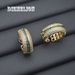 Elegant Emerald Full Gold Plated Color Retention Row Diamond Open Ring Personality Hip Hop Jewelry_voghion.com