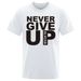 You'll Walk Alone Never Give Up T-Shirt Men Women Looe Overized Short Sleeve Cotton Breathable Top Caual Tee_voghion.com