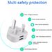 3er-Pack 2-Port-UK-USB-Wandladegerät 3-poliger Stecker Netzadapter für Telefone Tablets_voghion.com