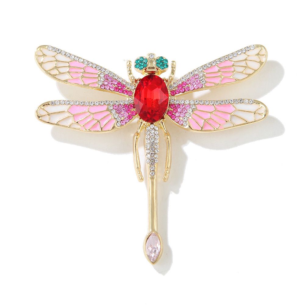 retro stila emaljas spāres piespraude mikro dimanta metāla adatu mēteļu uzvalka piespraude ar krustenisku apmali videi draudzīga sakausējuma_voghion.com