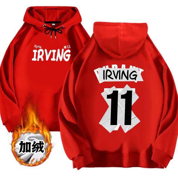 Basketball Stickers Owen 11 Long Sleeved Hoodie With Plush Unisex Printed Loose Autumn And Winter Fashion Label_voghion.com