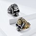 Anello in acciaio al titanio con testa di teschio in stile retrò, massone, anello da uomo, personalità dominante, gioielli per la mano_voghion.com