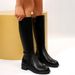 Plus Size Long Riding 2025 New Versatile Autumn Winter Over-the-Knee Flat High Tube Leather Boots For Women_voghion.com
