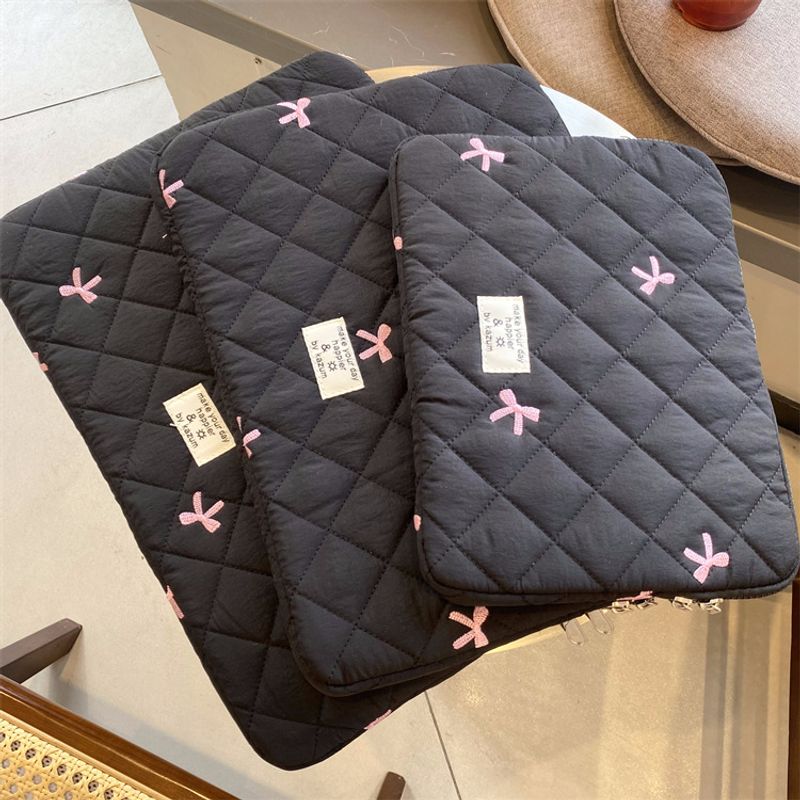 Cute Little Bowknot IPad Tablet Computer Inner Sleeve Niche Design Computer Protective Case_voghion.com