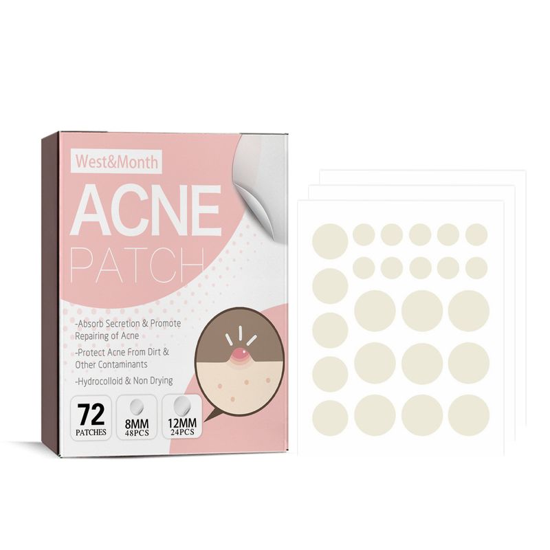 West&Month Repairing Closed Mouth Invisible concealer Breathable Acne Patch_voghion.com