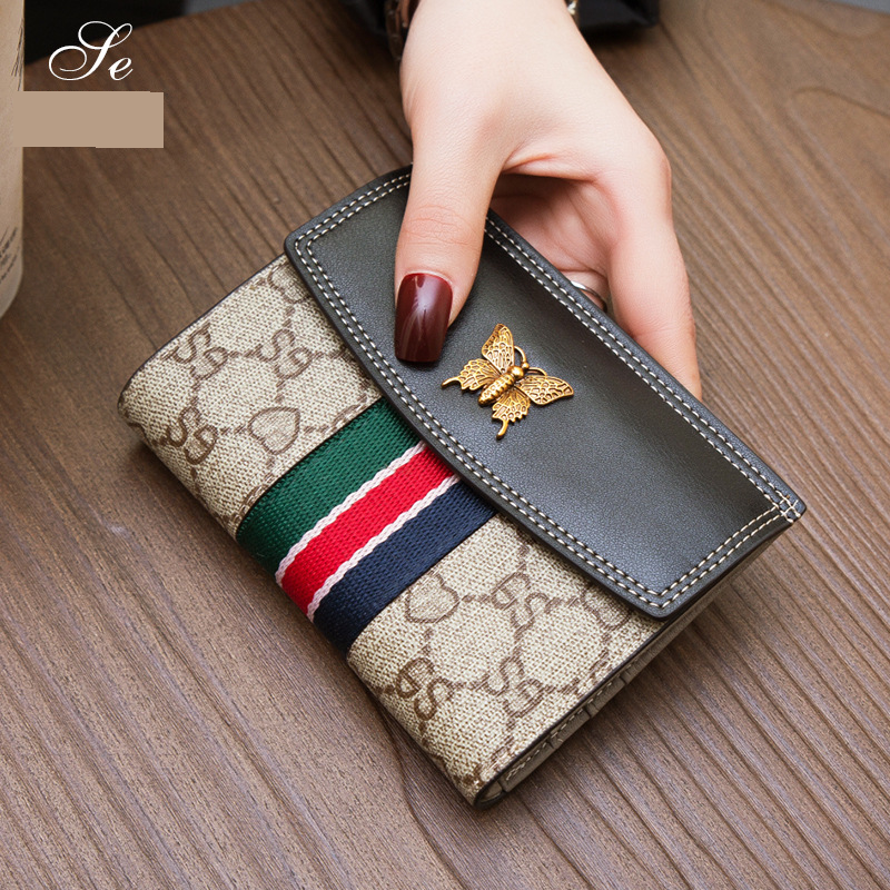 Sacs pour femmes, nouveau style, petit portefeuille pour femmes, court, en cuir véritable, multi-emplacements pour cartes, cuir de vache, simple, polyvalent, portefeuille à main tendance_voghion.com