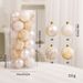 Set di ornamenti natalizi di lusso color oro champagne: puntale per albero infrangibile, palline e palline decorative per decorazioni festive._voghion.com