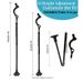 001 Ältere Aluminiumlegierung Klappwandern Reise Einstellbare Teleskop Haltung Gehstock Leichtgewicht_voghion.com