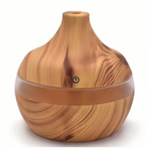 USB-Luftbefeuchter in Holzoptik – Kompakter, persönlicher Luftbefeuchter für Zuhause, Büro und Auto (Helles/Dunkles Holz, 0,5-Liter-Tank, 2 W Leistungsaufnahme)_voghion.com