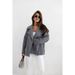 Women's Longline Wool Blend Blazer Coat With Shawl Collar Zip Front - Classic Solid Color Outerwear For Fall & Winter_voghion.com