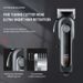 Professional Barber Clipper – Digital LCD Screen, Brushless Motor, Taper Fade & Skin Design For Men (Black/Silver)_voghion.com