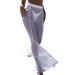 hot selling Women Mesh Long Pant Slim Leggings Trousers Sheer Party tail Bell Bottomed Lace Transparent Swimsuit Beachwear Cover Ups_voghion.com