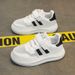 Scarpe bianche per bambini Scarpe da ginnastica bianche per bambine Scarpe da tavola per bambini Asilo Scuola elementare Scarpe da corsa per bambini Maglia traspirante_voghion.com