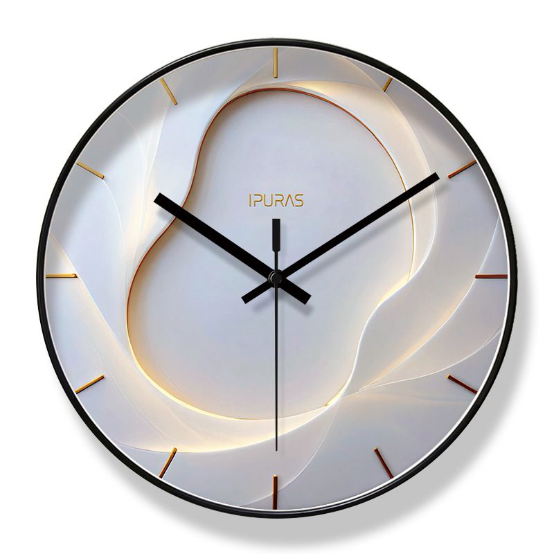 Yipula 7299 Living Room Round Simple Nordic Home Use Sweep Second Wall Modern Creative Personality Quartz Clock_voghion.com