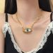 Niche Unique Design Sense 3D Eye Eyelash Necklace Cuban Simple Elegant Clavicle Chain Trend_voghion.com