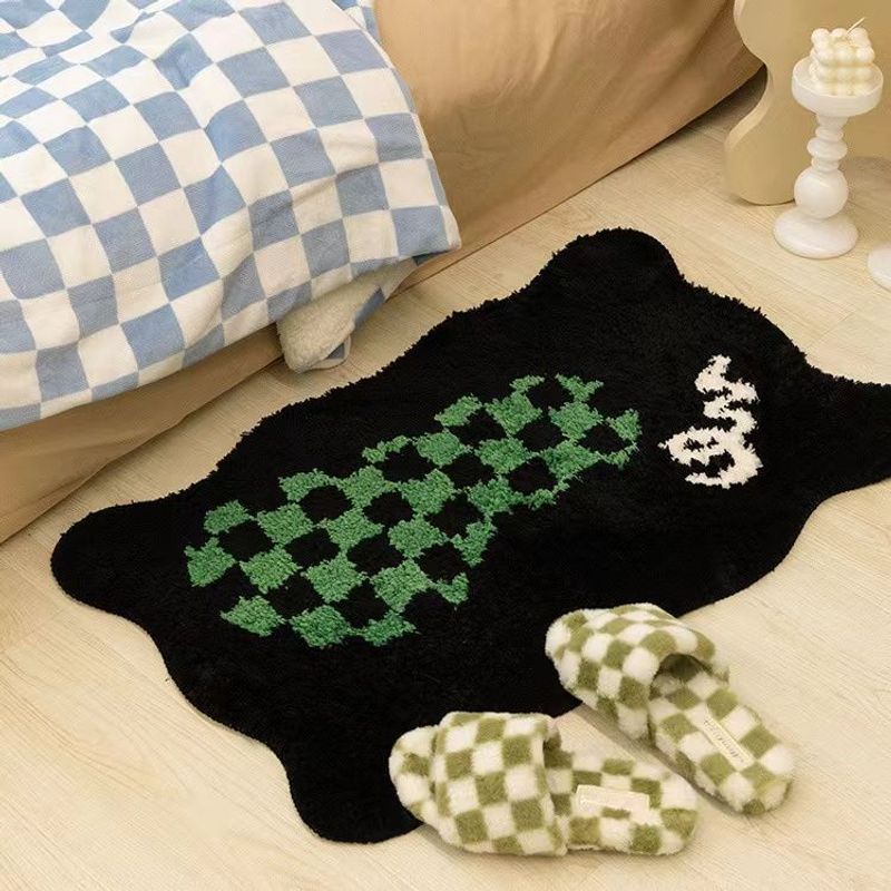 Cashmere Water Absorbent Non-Slip Entrance Door Bathroom Foot Mat Washroom_voghion.com