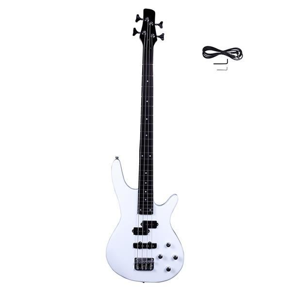 Exquisite Stylish IB Bass with Power Line and Wrench Tool White_voghion.com