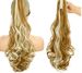 Extensão de rabo de cavalo com presilhas, cabelo longo e ondulado, aplique sintético resistente ao calor para mulheres, várias cores disponíveis_voghion.com