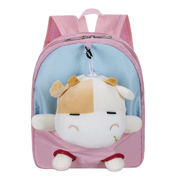 Τσάντες για παιδιά & μωρά Χαριτωμένο σακίδιο πλάτης με σχήμα μοσχαριού για αγόρια Σακίδιο πλάτης για αθλήματα αναψυχής και αναψυχής, αποσπώμενη τσάντα νήπιου για κορίτσια με κινούμενα σχέδια_voghion.com