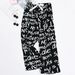 Women's Sleepwears Thin loose large size can be worn outside the home pants wide-leg pants_voghion.com