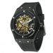 Herrenmode Casual Hollow-out Transparent Vollautomatische mechanische Uhr_voghion.com