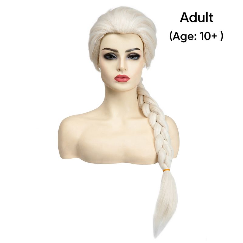 Cosplay Anime Wig, Cosplay Anime Princess Queen Braided Wig, Adult Child_voghion.com