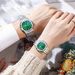 Steel Belt Watch Couple Luminous Waterproof Fashion Business Calendar Men And Women Quartz Watch Daily Commute Leisure Birthday Valentine's Day Gift_voghion.com