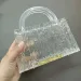 Nuova borsa da donna in acrilico trasparente con motivo Ice Crack da sera_voghion.com