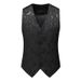 Men's hollowed out slim fit fashionable suit men's oversized casual formal attire camisole vest_voghion.com