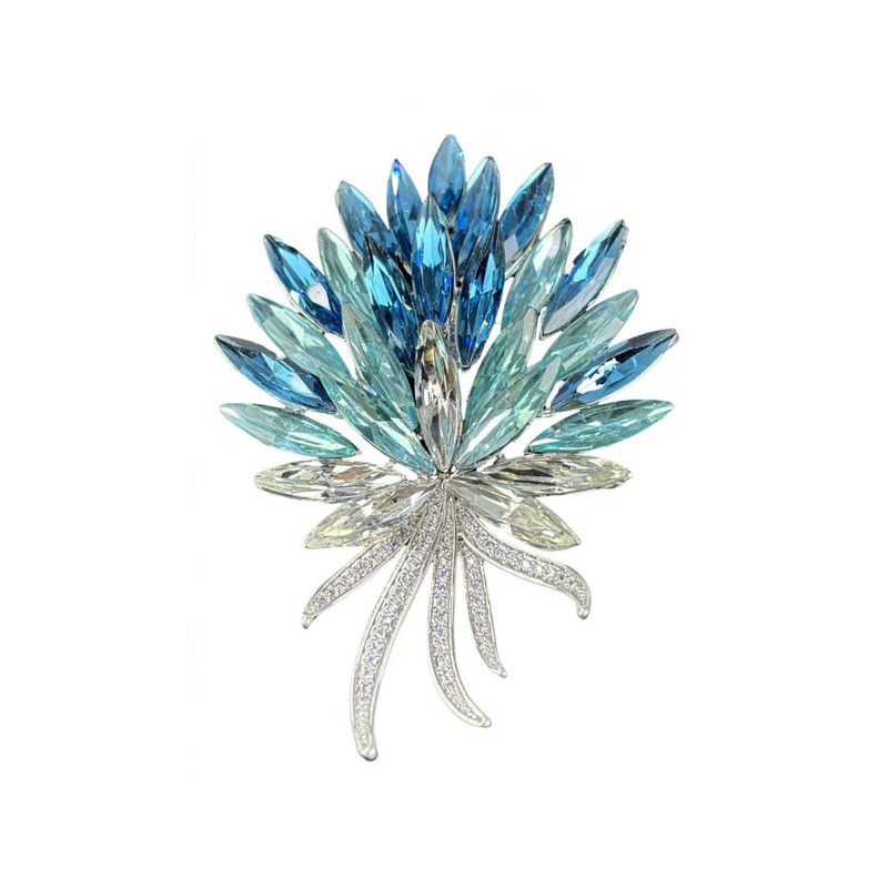 French Temperament High-end Crystal Wheat Ear Brooch Women's Elegant Fashion High-end Corsage Jacket Clothing Accessories_voghion.com