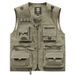 "Men's Outdoor Utility Vest – Lightweight Mesh Workwear With Multiple Pockets, Breathable Fishing & Hiking Vest, Photography_voghion.com