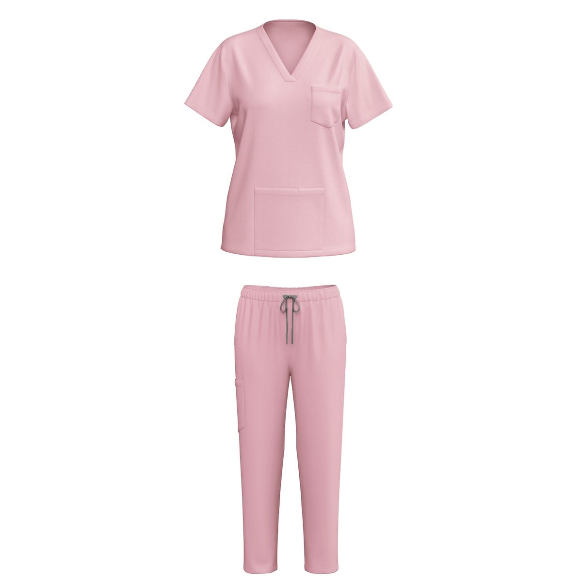 Damenbekleidung Handwaschanzug Blauer OP-Anzug Medizinische Kleidung_voghion.com