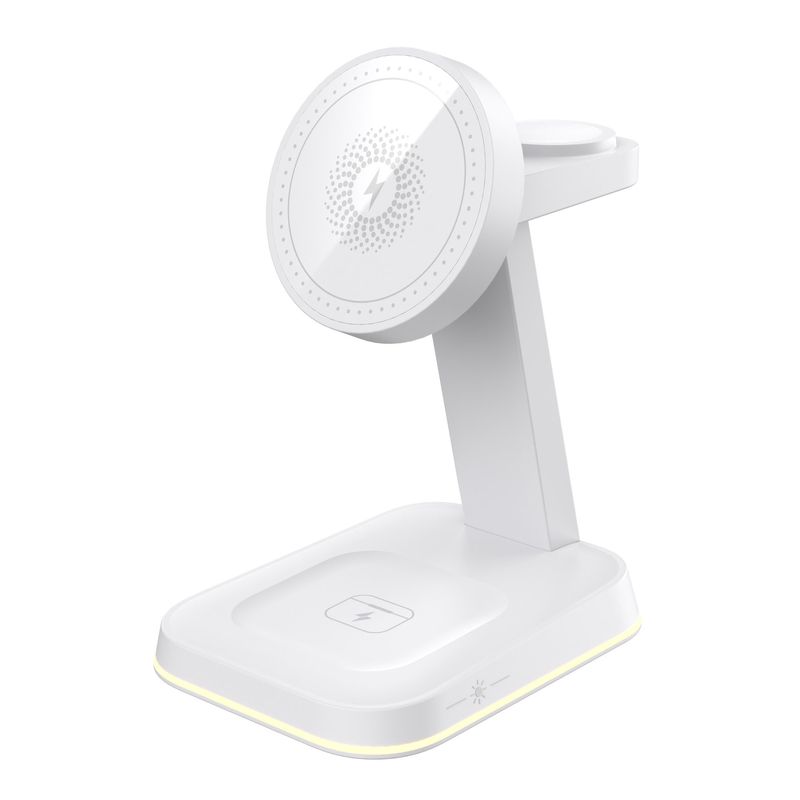 Cross Border Drie-in-één magnetische draadloze oplader Geschikt voor 15W snelladen Verticale beugel Draadloos opladen_voghion.com