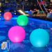 Boule lumineuse gonflable à LED pour piscine extérieure, cour, plage, boule lumineuse gonflable en PVC avec télécommande_voghion.com
