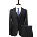 Men's Korean Style Slim Fit Suit Jacket – Modern Black & Navy Blazer For Business & Casual Wear_voghion.com
